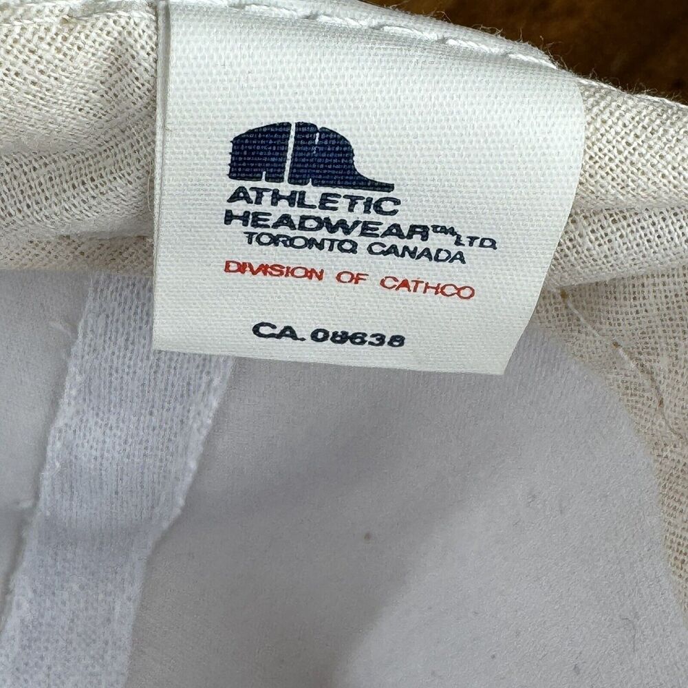 Hockey Hall Of Fame Vntg SnapBack Trucker Hat White Cotton Poly Deadstock NOS - Picture 6 of 6